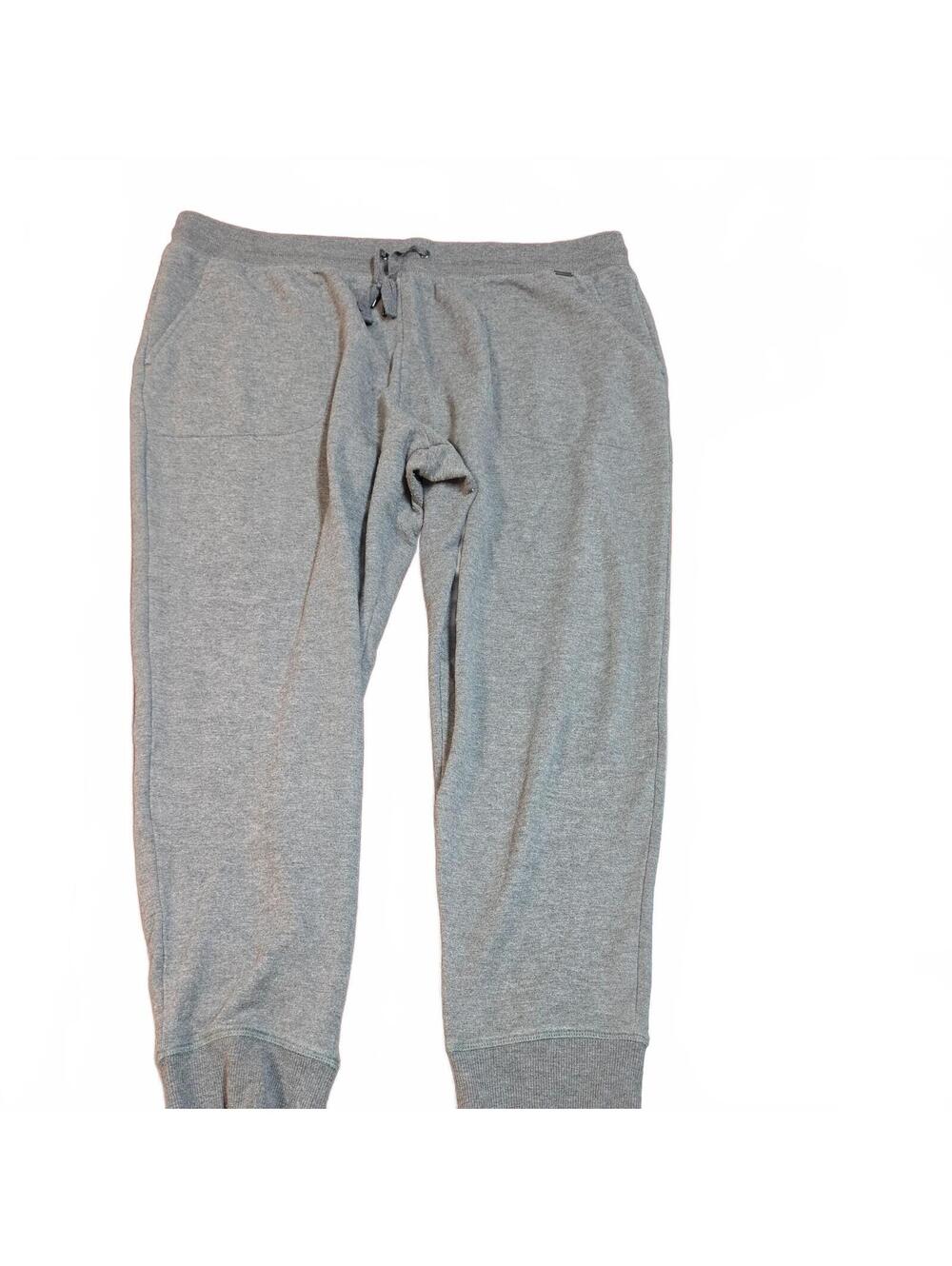 Eddie Bauer Pants XXL Gray Jogger Sweatpants Drawstring Pockets Lounge soft!